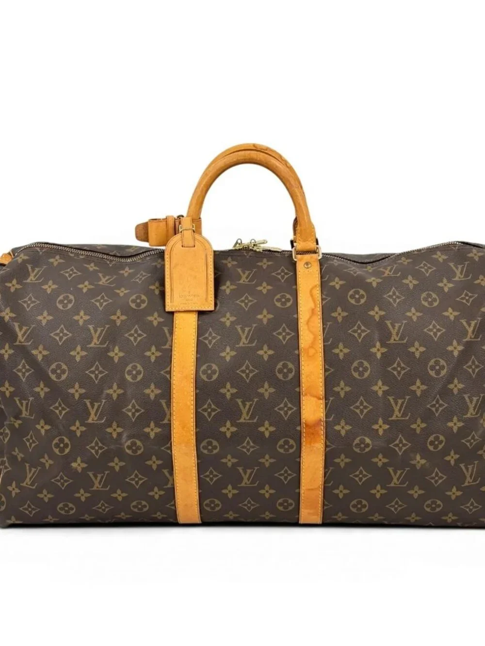 Louis Vuitton Keepall Duffle 55 Brown Canvas